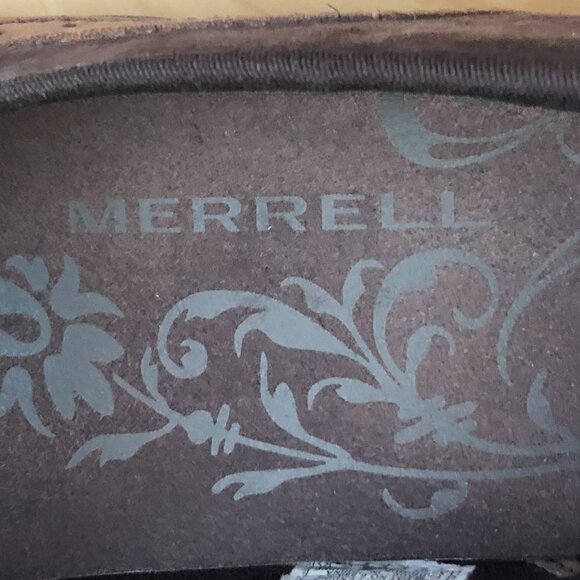 MERRELL Plaza Bandeau Leather Mary Jane Loafer Women's size 8 Brown & Tan - Picture 3 of 13